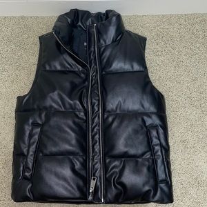 COPY - Hollister Faux Leather Puffer Vest